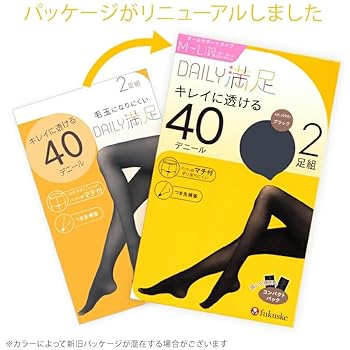 Amazon | [フクスケ] [福助] デイリー満足 薄手 タイツ 40
